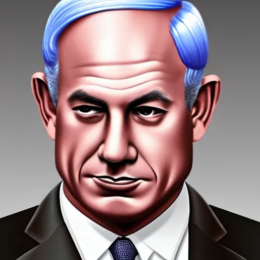 Image similar to benjamin netanyahu portrait, photorealistic, detailed