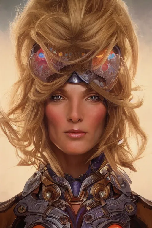 Prompt: ultra realistic illustration, female he - man, sci - fi, fantasy, intricate, elegant, highly detailed, digital painting, artstation, concept art, smooth, sharp focus, illustration, art by artgerm and alphonse mucha