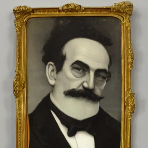 Prompt: man with squid face, formal portrait, bust portrait, victorian