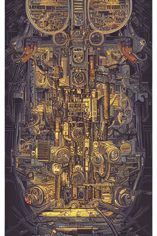 Complicated machine illusion by dan mumford stable diffusion openart