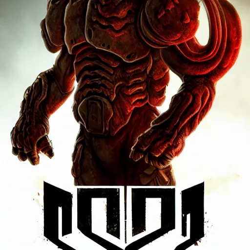 Image similar to monster from doom eternal