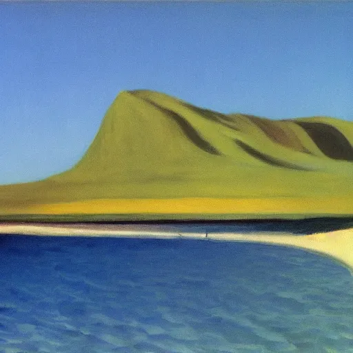 Image similar to painting of Hawaii, 1982, by Edward Hopper