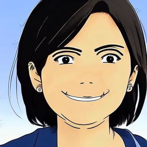 Prompt: Leni Robredo in anime