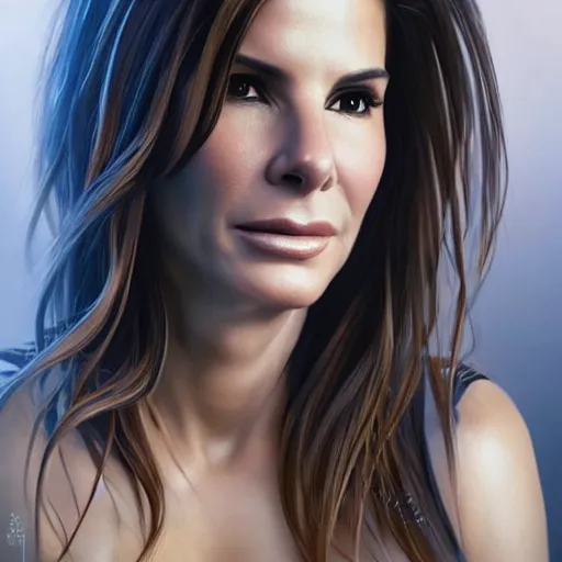 Prompt: hyperrealist portrait of sandra bullock as venus, fantasy art, photo realistic, dynamic lighting, artstation, poster, volumetric lighting, very detailed faces, 4 k, award winning