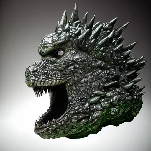 Prompt: Godzilla made out of goo, photorealistic, studio lighting