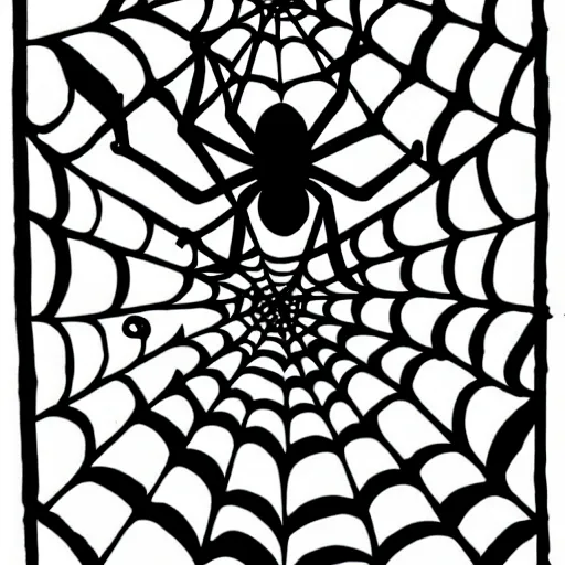 Prompt: spider spirit spider dreams, red and black, white spider web, ghost, smoke