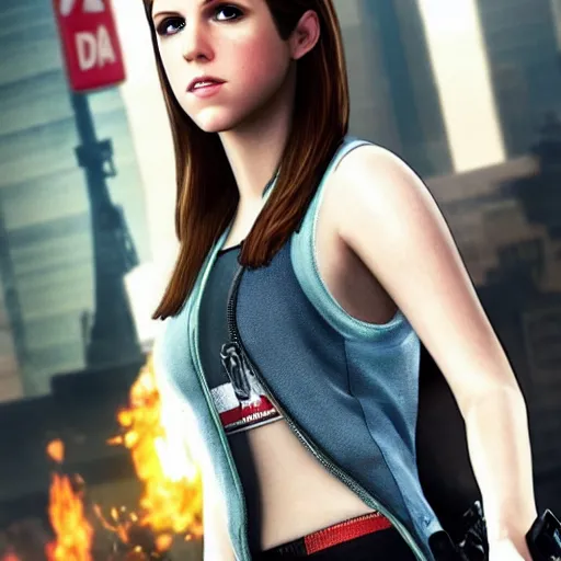 Image similar to anna kendrick gta v character poster