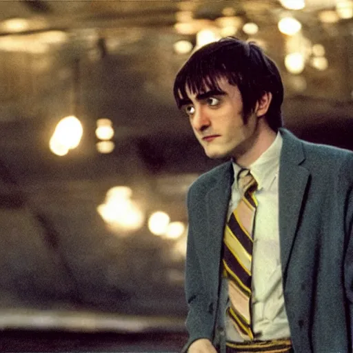 Image similar to 35mm film still of Daniel Radcliff