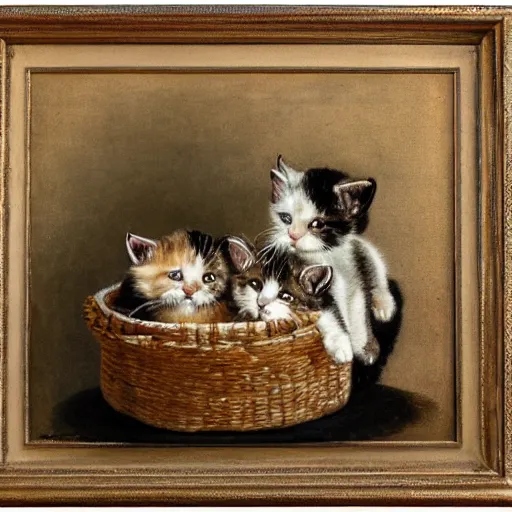 Image similar to basket of kittens bastien - lepage
