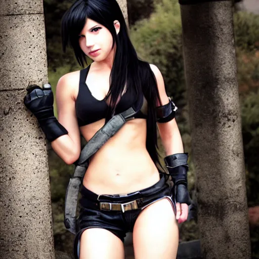 Image similar to tifa lockhart by mingchen shen