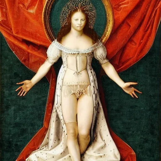 Prompt: elisabeth of austria in the style of the Vitruvian Man by Leonardo da Vinci