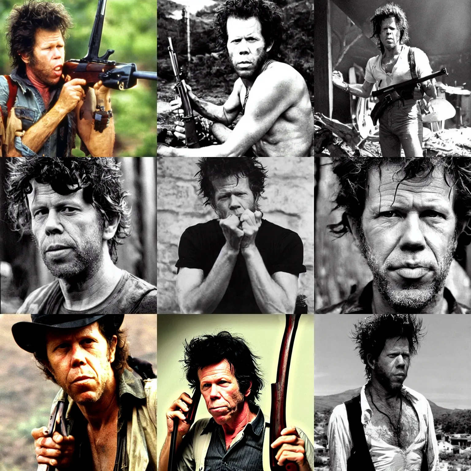 Prompt: tom waits as rambo