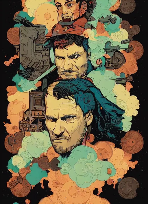 Image similar to delirium face portrait by petros afshar, tom whalen, laurie greasley, war face by greg rutkowski and ferdinand knab