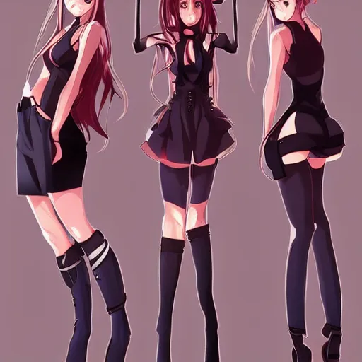 Image similar to visual novel character poses from the waist up, digital art, anime style, lighting