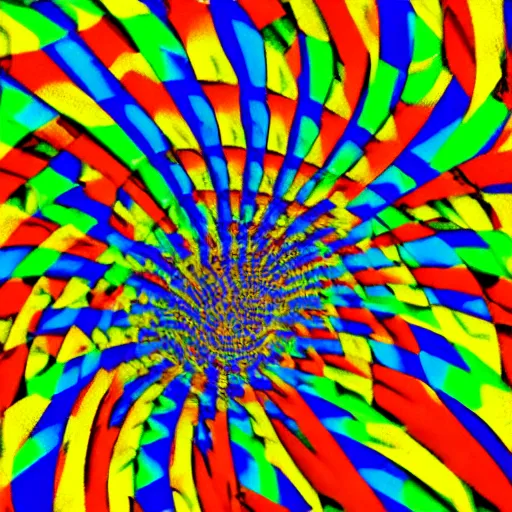 Prompt: a magic eye style, 3 d stereogram image, colorful, 9 0 s