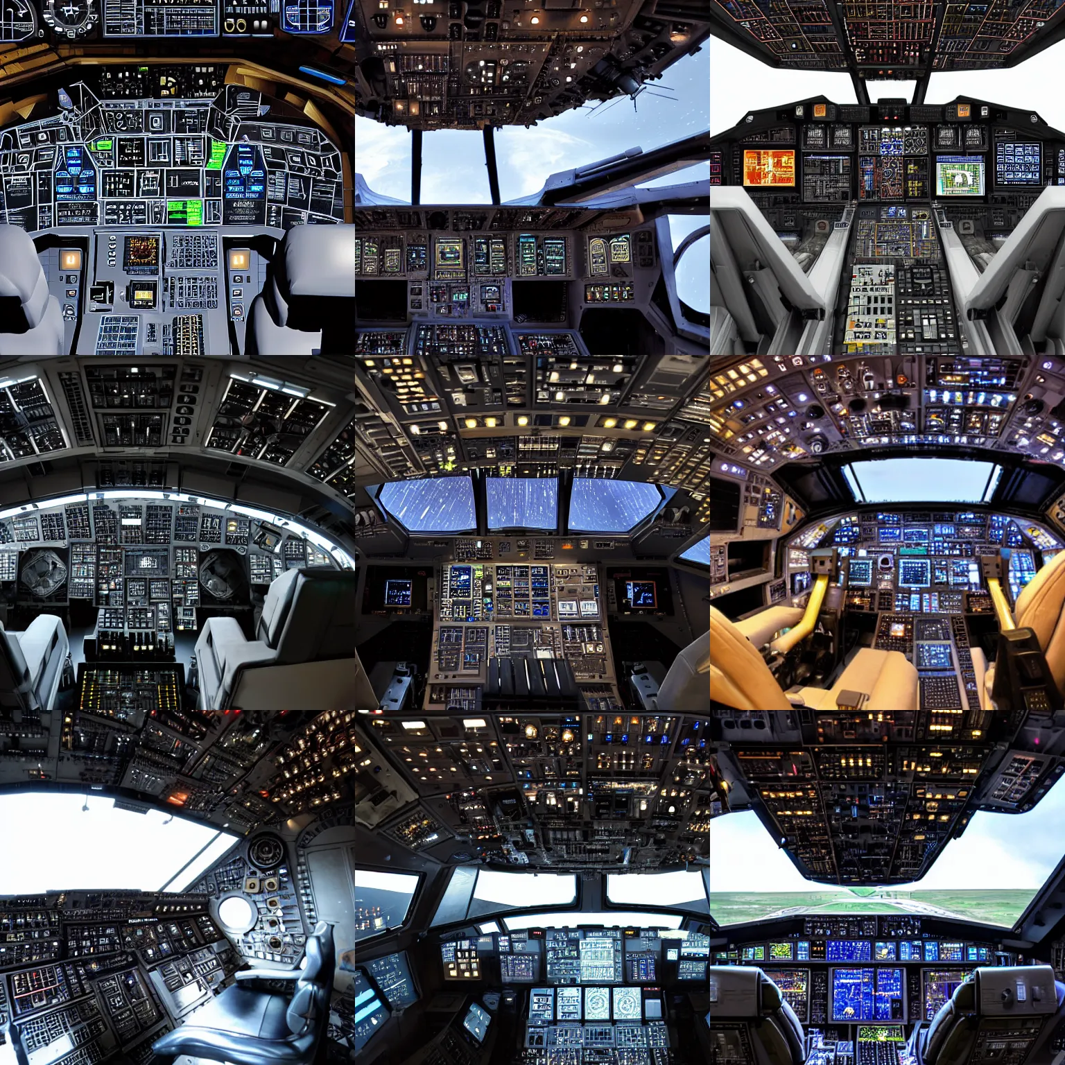 Prompt: millennium falcon cockpit