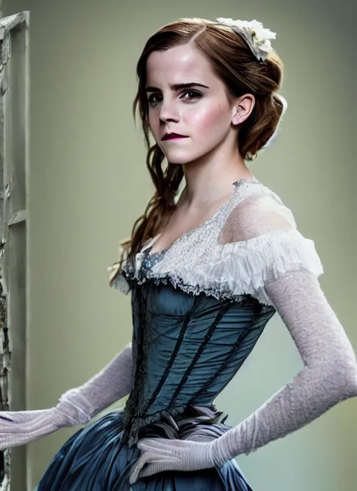 Image similar to Emma Watson for Victorian Secret as pixar character, perfect face, full length shot, XF IQ4, 150MP, 50mm, f/1.4, ISO 200, 1/160s, natural light, Adobe Photoshop, Adobe Lightroom, DxO Photolab, rule of thirds, symmetrical balance, depth layering, polarizing filter, Sense of Depth, AI enhanced