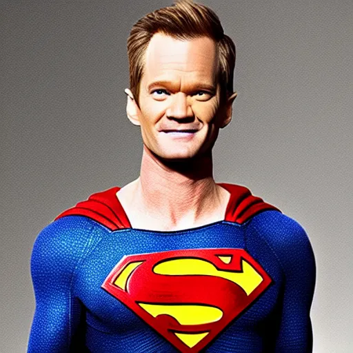 Prompt: neil patrick harris as superman