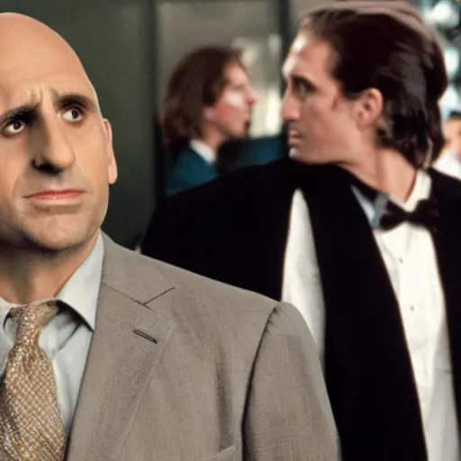 Prompt: Steve Carell playing Voldemort in Harry Potter