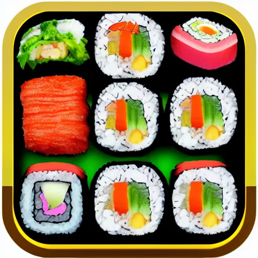 Image similar to app icon for sushi