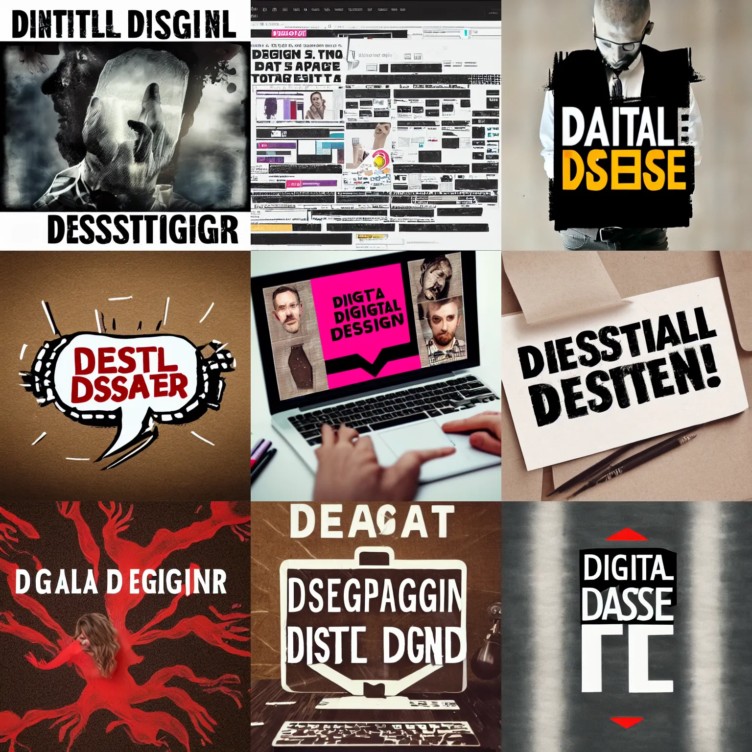 Prompt: digital designer desperate