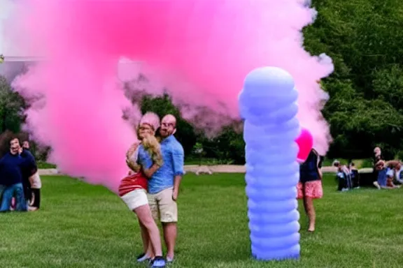 Image similar to 9 / 1 1 gender reveal