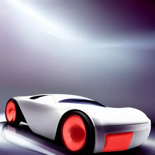 Prompt: slowest car ever futuristic