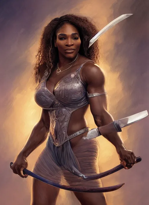 mindblowing, serena williams as a female wizard, black wizard hat, robes,  deep focus, d & d, fantasy, intricate, elegant!!, beautiful, highly  detailed, digital painting, artstation, concept art, matte, sharp,  illustration, hearthstone, art