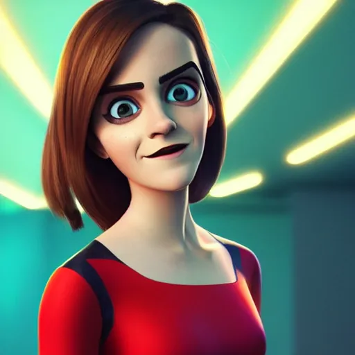 emma watson as elastigirl from the incredibles helen | Stable Diffusion
