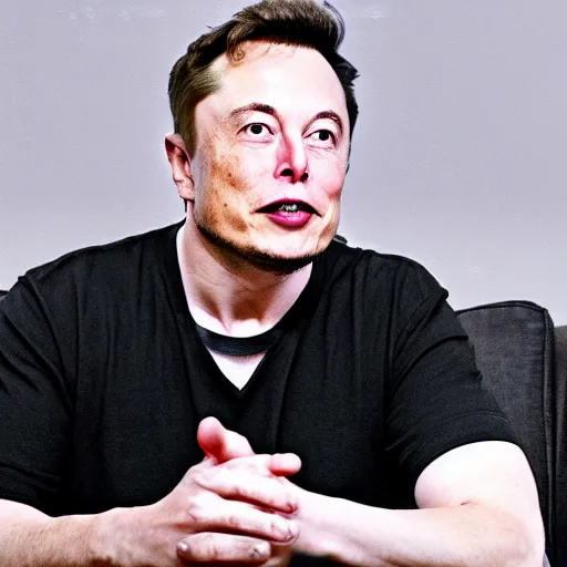 Image similar to elon musk on couch playing call of duty, high detailed,