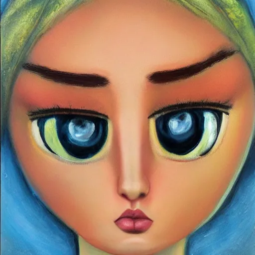 Prompt: art by Margaret Keane