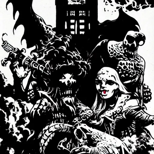 Image similar to Lockpicks Dark Fantasy, Film Noir, Black and White. High Contrast, Mike Mignola, D&D, OSR