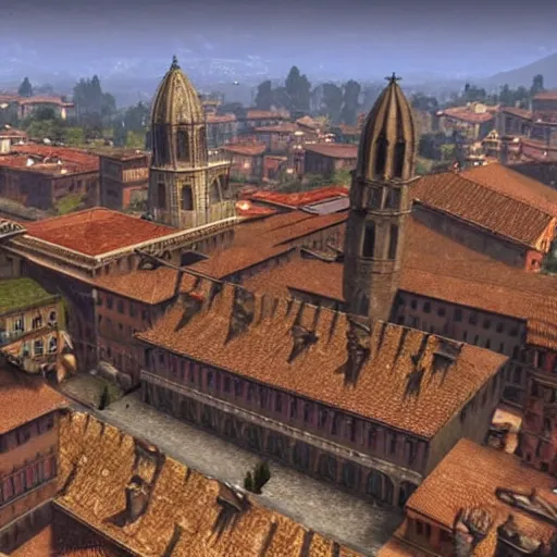 Image similar to the city of Bologna featured in Elder Scrolls IV Oblivion