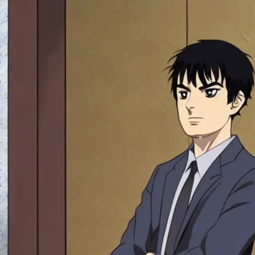 Image similar to Nathan For You, Nathan Fielder, in an anime