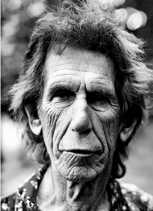 Image similar to DSLR photo portrait still of 232 year old age 232 Keith Richards at age 232!!!, 85mm f1.8