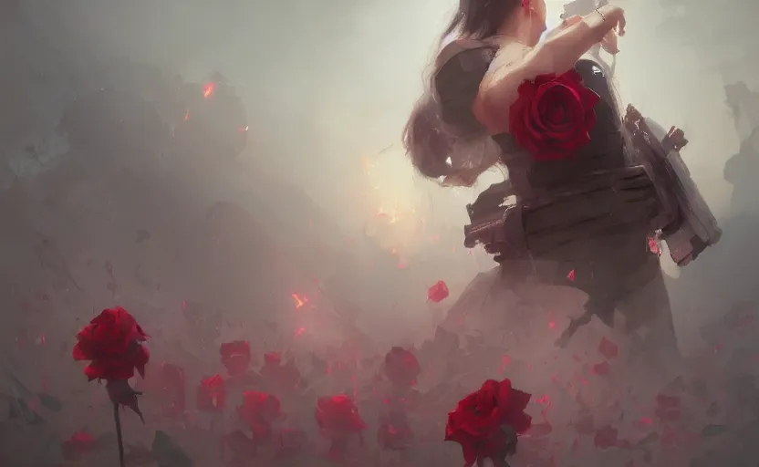 Prompt: a painting of virtualrose trending on artstation in the style of greg rutkowski