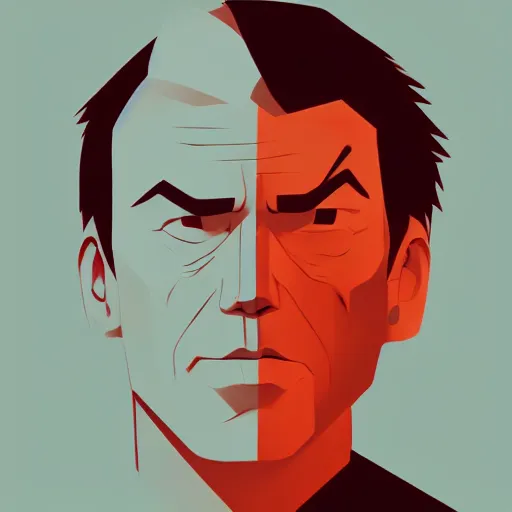 Prompt: face icon vector minimalist die hard, loftis, cory behance hd by jesper ejsing, by rhads, makoto shinkai and lois van baarle, ilya kuvshinov, rossdraws global illumination