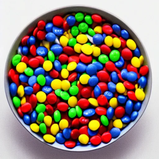 Image similar to eminem in a bowl of m & ms, high detail