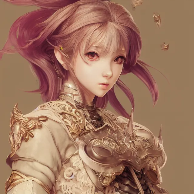 Image similar to studio portrait of neutral good colorful female cleric bard healer as absurdly beautiful, elegant, young sensual anime girl, ultrafine hyperrealistic detailed face illustration by kim jung gi, irakli nadar, intricate linework, sharp focus, bright colors, matte, octopath traveler, final fantasy, unreal engine highly rendered, global illumination, radiant light, intricate environment