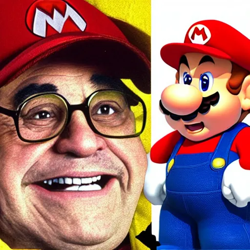 danny devito inside of super mario 6 4 | Stable Diffusion | OpenArt