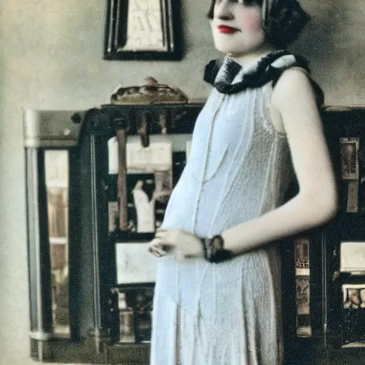 Prompt: a vintage 1 9 2 0 s kodachrome slide of a romantic academia aesthetic of a woman.