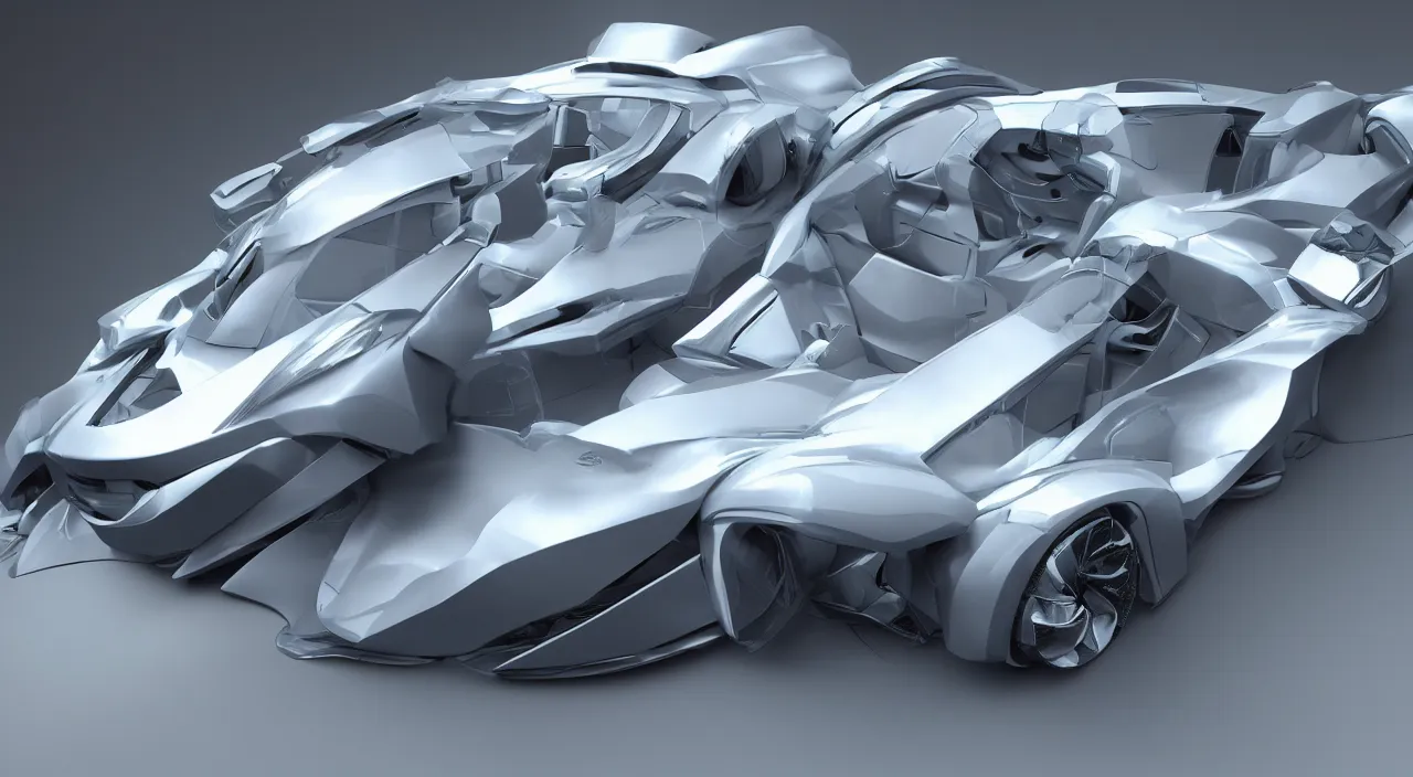 Image similar to 3 d concept art, hydrogen fuel cell vehicle, ultra clear material, streamlined body, beautiful, volumetric light, lightrays, cinematic lighting, intricate details, octane rendering.