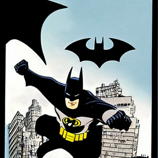 Prompt: batman by frank miller