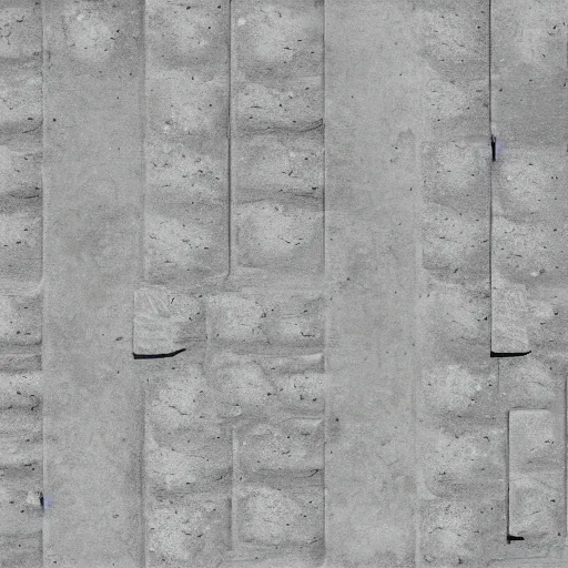 Prompt: continuous concrete albedo texture, no tiles, top - down photo, flat lighting