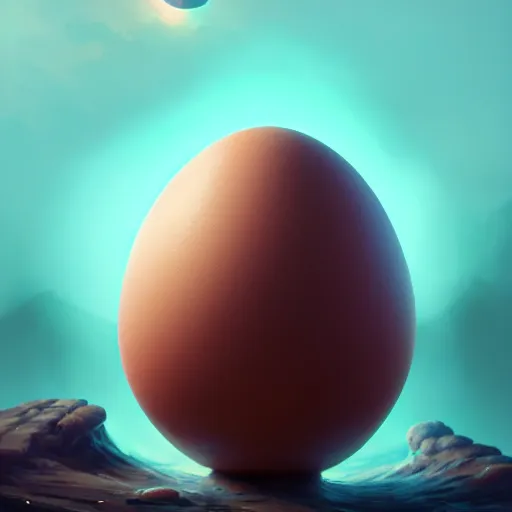 Prompt: magic frost phoenix egg, rock and sand around, peter mohrbacher style, ray tracing, cinematic, digital art, octane render