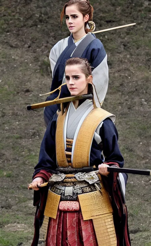 Image similar to emma watson as an ancient samurai