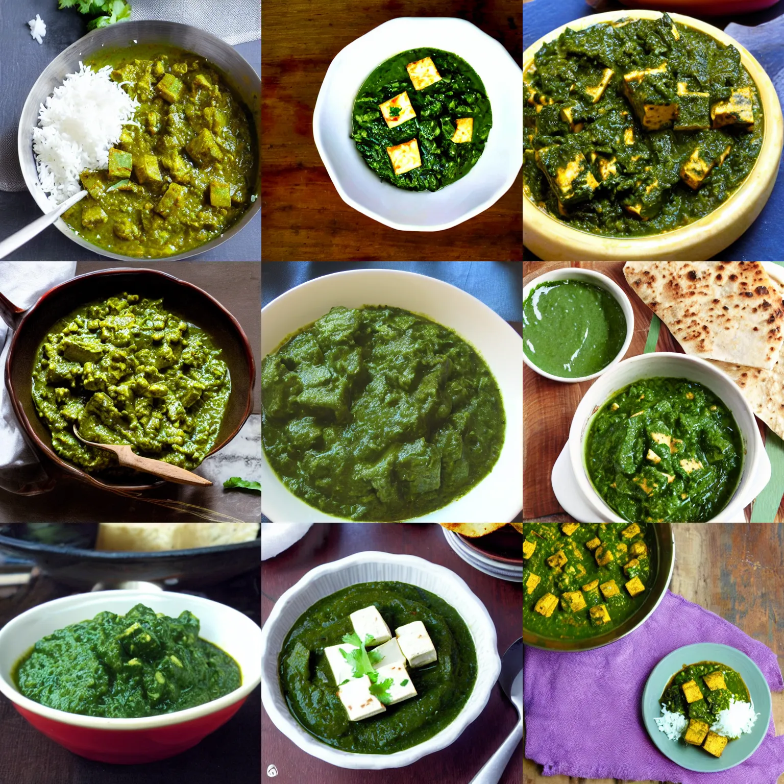 Prompt: saag paneer