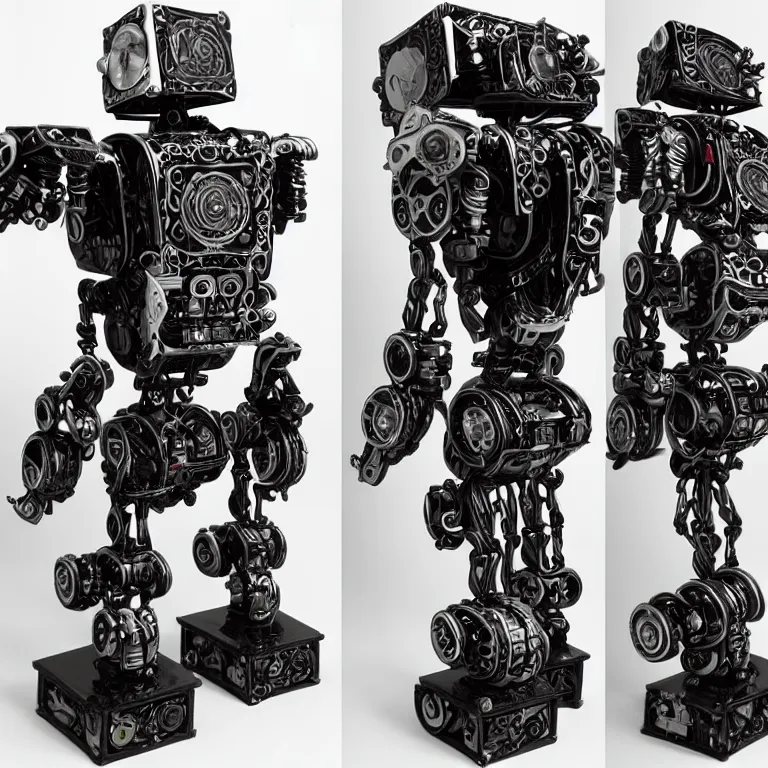 Image similar to nft - collectible of superrare : an intricate and extremely detailed sculpture of a robot