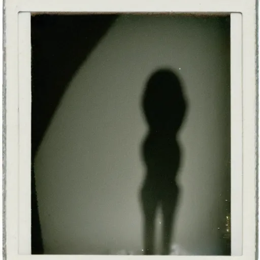 Image similar to old polaroid of a scary monster in the shadows