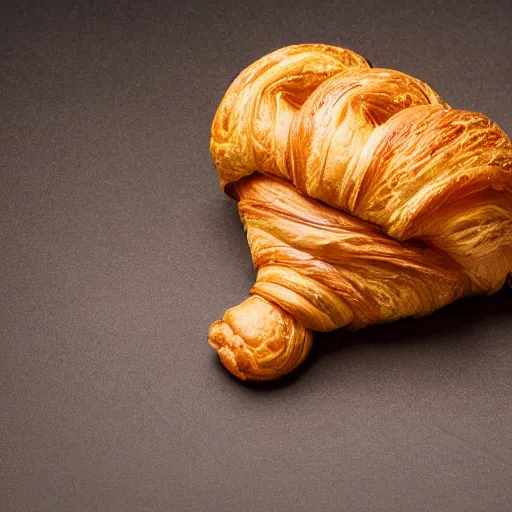 Prompt: a weta made out of croissant. high quality, high resolution, studio lighting